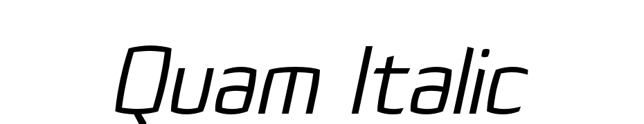 Quam Italic Yazı tipi ücretsiz indir